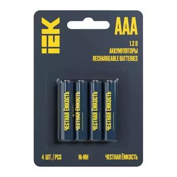 Аккумулятор IEK green ni-mh aaa 1100мач AAK-NIMH-03-1100-L04
