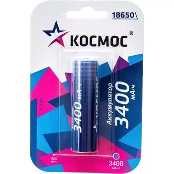 Аккумулятор КОСМОС KOC18650Li-ion34UBL1