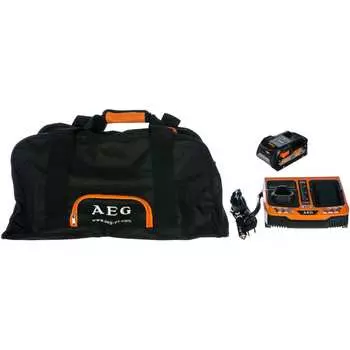 Аккумулятор l1850r (18 в; 5.0 а.ч.; li-ion) + зарядное устройство blk1218 + сумка aeg setl1850blk 4932451629