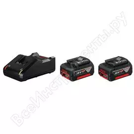 Аккумулятор li-ion 2x gba 18 в 4.0 ач + зу gal 18v-40 bosch 1600a019s0