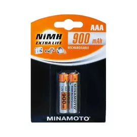 Аккумулятор minamoto aaa, 900mah, 2 card 4116