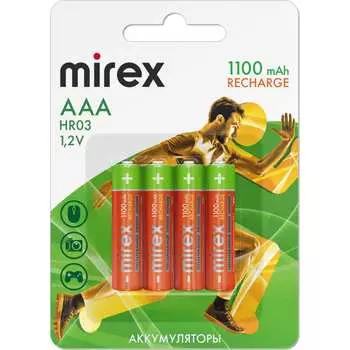 Аккумулятор Mirex Ni-MH HR03 / AAA 23702-HR03-11-E4