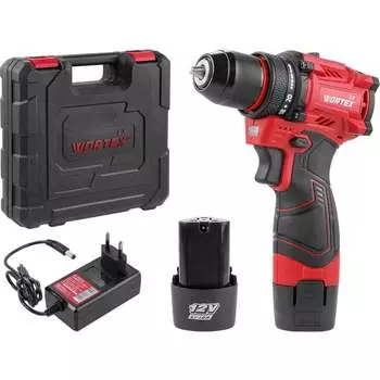 Аккумуляторная бещеточная дрель-шуруповерт WORTEX LX BD 1220 DLi 1333699