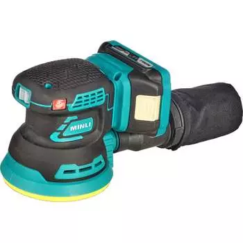 Аккумуляторная бесщеточная эксцентриковая шлифовальная машина MINLI DC702-2.0A