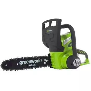 Аккумуляторная цепная пила greenworks g40cs30 20117ua