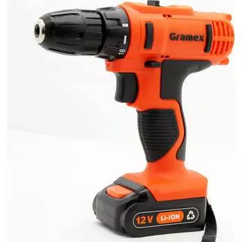 Аккумуляторная дрель Gramex HCD-12-1L 14695