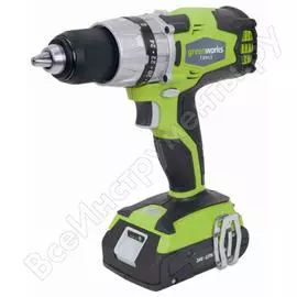 Аккумуляторная дрель-шуруповерт greenworks gd24dd