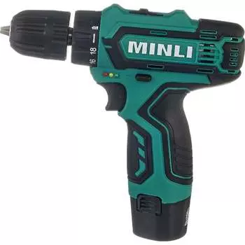 Аккумуляторная дрель-шуруповерт MINLI DC102.2