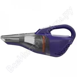 Аккумуляторный пылесос black&amp;decker 12в pet c насадкой от шерсти dvb315jp-qw
