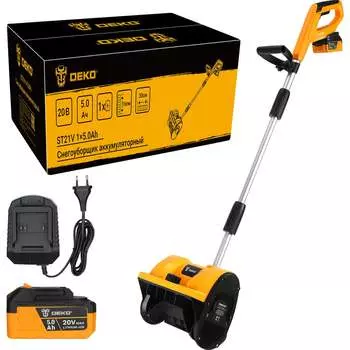 Аккумуляторный снегоуборщик DEKO ST21V 085-4443