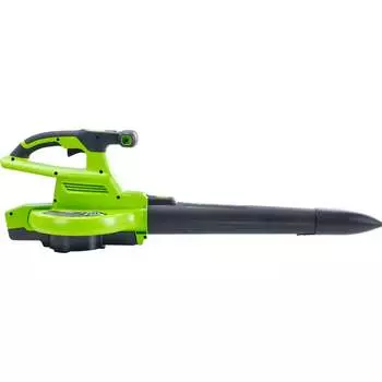 Аккумуляторный воздуходув-садовый пылесос GreenWorks 2406907USB4