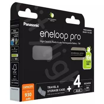 Аккумуляторы Panasonic eneloop pro BK-4HCDEC4BE УТ-00000701