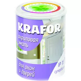 Акриловая эмаль для окон и дверей KRAFOR 44990