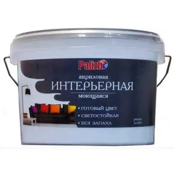 Акриловая интерьерная моющаяся краска Palizh №308 11605599