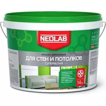 Акриловая краска для стен и потолков NEOLAB