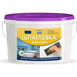 Акриловая шпатлевка AQUADECOR