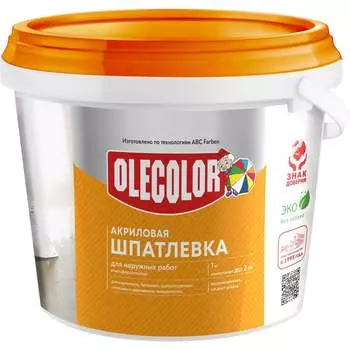 Акриловая шпатлевка для наружных работ Olecolor 4300000134
