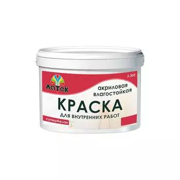 Акриловая влагостойкая краска ЛАТЕК Л202 LAP007