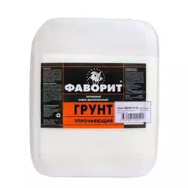 Акриловый грунт фаворит вдак-012у упрочняющий, канистра 5 кг для фасад. и внутр. работ 75119