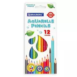 Акварельные цветные карандаши BRAUBERG PREMIUM AQUARELLE 181671