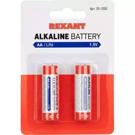Алкалиновая батарейка REXANT