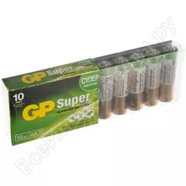 Алкалиновые батарейки GP Super Alkaline 15A-2CRB10 100/800