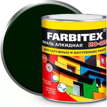 Алкидная эмаль Farbitex ПФ-115 4300001772