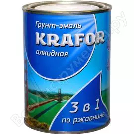 Алкидная грунт-эмаль по ржавчине KRAFOR 26684