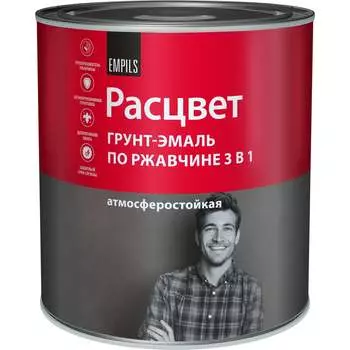 Алкидная грунт-эмаль по ржавчине Расцвет 65200