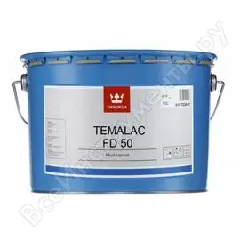 Алкидная краска tikkurila industrial темалак фд50 tvl 2,7л 18172260130