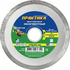 Алмазный диск ПРАКТИКА 036-322