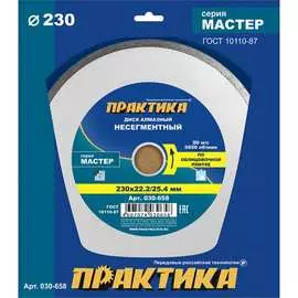 Алмазный диск ПРАКТИКА Мастер 030-658