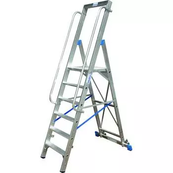 Алюминиевая стремянка на роликах Krause STABILO 127761