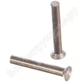 Алюминиевая заклепка с потайной головой tech-krep 5,0х35 гост 10300-80 10 шт 144247