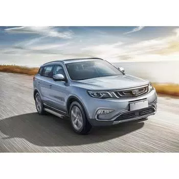 Алюминиевые пороги для Geely Atlas 2018-н.в. Rival