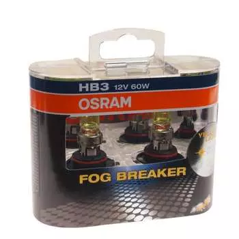 Автолампа osram hb3,9005 60 p20d fog 2600k, 2 шт. 12v, 1, 10 9005fbr-hcb