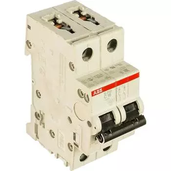 Автомат ABB S202 2п, C 16А, 6кА 2CDS252001R0164
