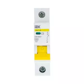 Автомат IEK ВА47-29 1п, C, 5А, 4.5кА MVA20-1-005-C
