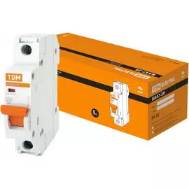 Автомат TDM ВА47-29 1Р, 6 А, 4,5 кА, D SQ0206-0137