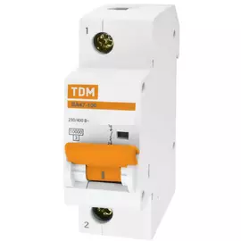Автомат TDM ELECTRIC ВА47-100 1Р, 10 А, 10 кА, D SQ0207-0001