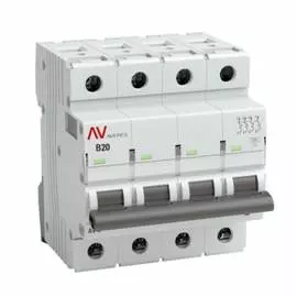 Автоматический выключатель EKF AV-6 AVERES mcb6-4-20B-av