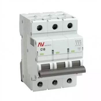 Автоматический выключатель EKF AV-10 AVERES mcb10-3-10C-av