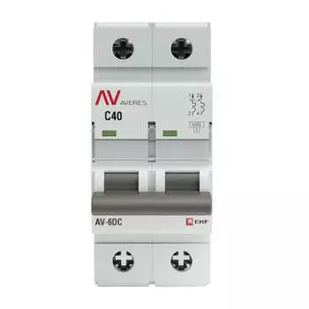 Автоматический выключатель EKF AV-6 AVERES mcb6-DC-2-40C-av