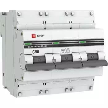 Автоматический выключатель EKF PROxima mcb47100m-3-50C-pro
