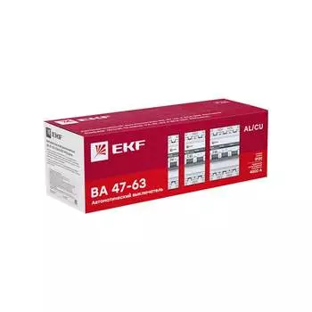 Автоматический выключатель EKF ВА 47-63 PROxima mcb4763-4-63C-pro