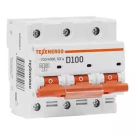 Автоматический выключатель texenergo ва 47100 3п 100а 10ка характеристика d tam310d0100-1