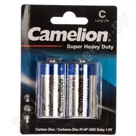 Батарейка Camelion R14 Blue BL-2 ,1.5В 3216