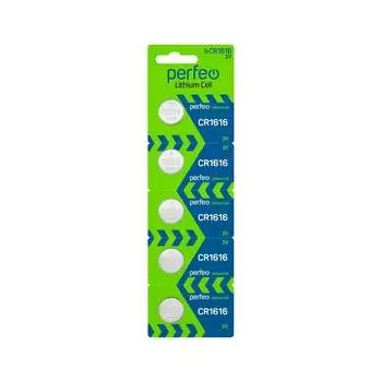 Батарейки Perfeo литиевые, CR1616, 5 шт. на блистере 30014741