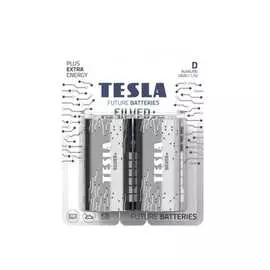 Батарейки tesla d silver+ 2 штуки 8594183392387