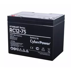 Батарея аккумуляторная ss (12 в; 75 ач) cyberpower rс 12-75